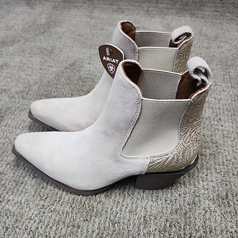 Ariat Boots Bradley Snip Toe Suede Women's Size 6.5B New - Picture 3 of 11